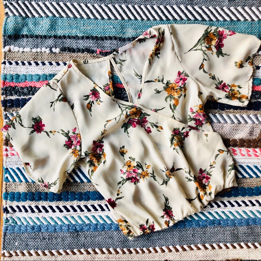 Sienna Sky Floral Knotted Back Blouse
